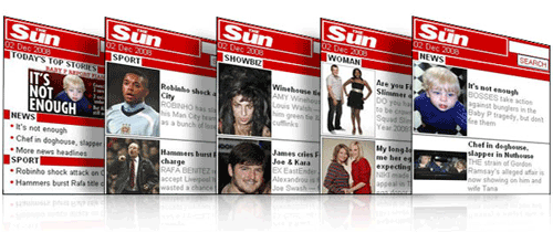The Sun's mobile promo