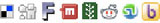 Social bookmarking icons