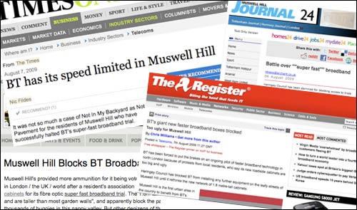 Muswell Hill press coverage