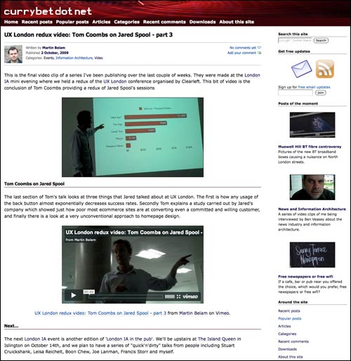currybetdotnet blog, October 2009