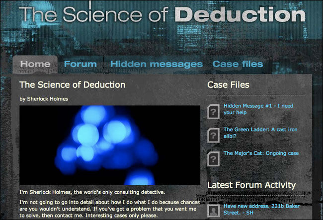 Hid forums. The Science of deduction. Ultra deduction. Science of deduction book. Hidden message.