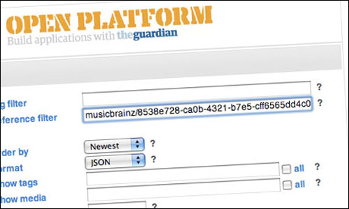 Querying the Guardian Open Platform API with a Musicbrainz ID