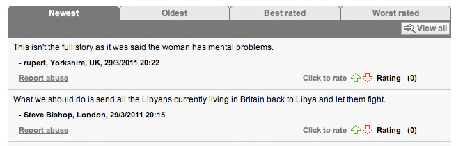Daily Mail Comments