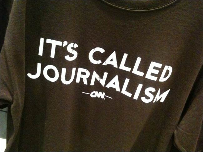 CNN 'It's called journalism' t-shirt