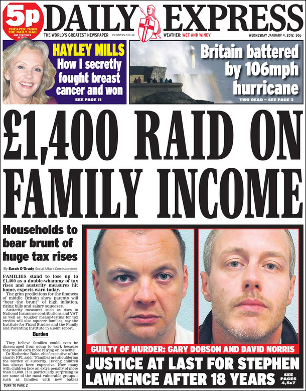 Express Front Page