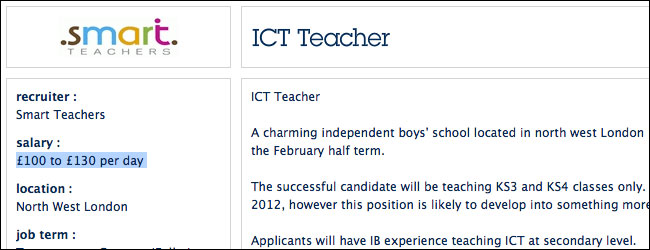 ICT teacher 