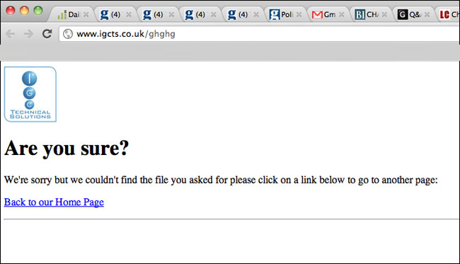 IGCTech 404 page
