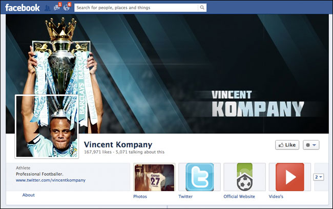 Vincent Kompany Facebook