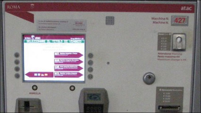 Euroia Rome Ticket Machine