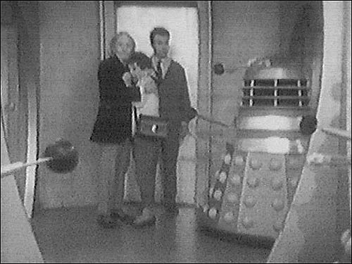 William Hartnell faces the Daleks